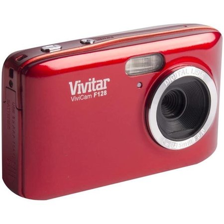 VIVITAR Vivitar VF128-RED ViviCam F128 14.1 Mega Pixel Digital Camera with 2.7 in. LCD Screen; Red VF128-RED